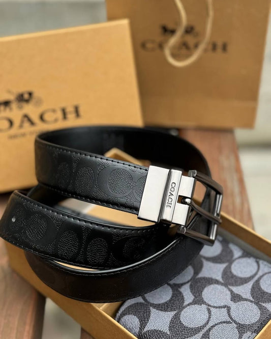 Black coach belt