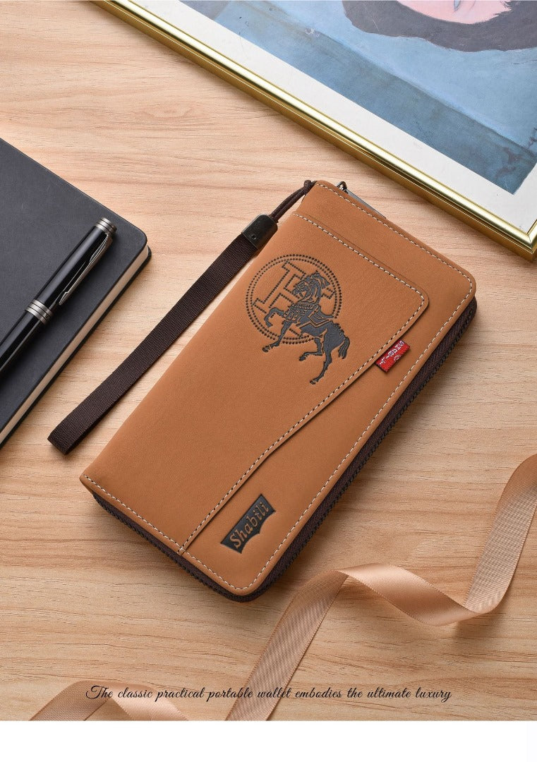 Brown leather wallet