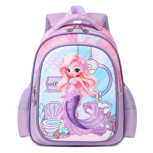 Backpack with mermaid designs 