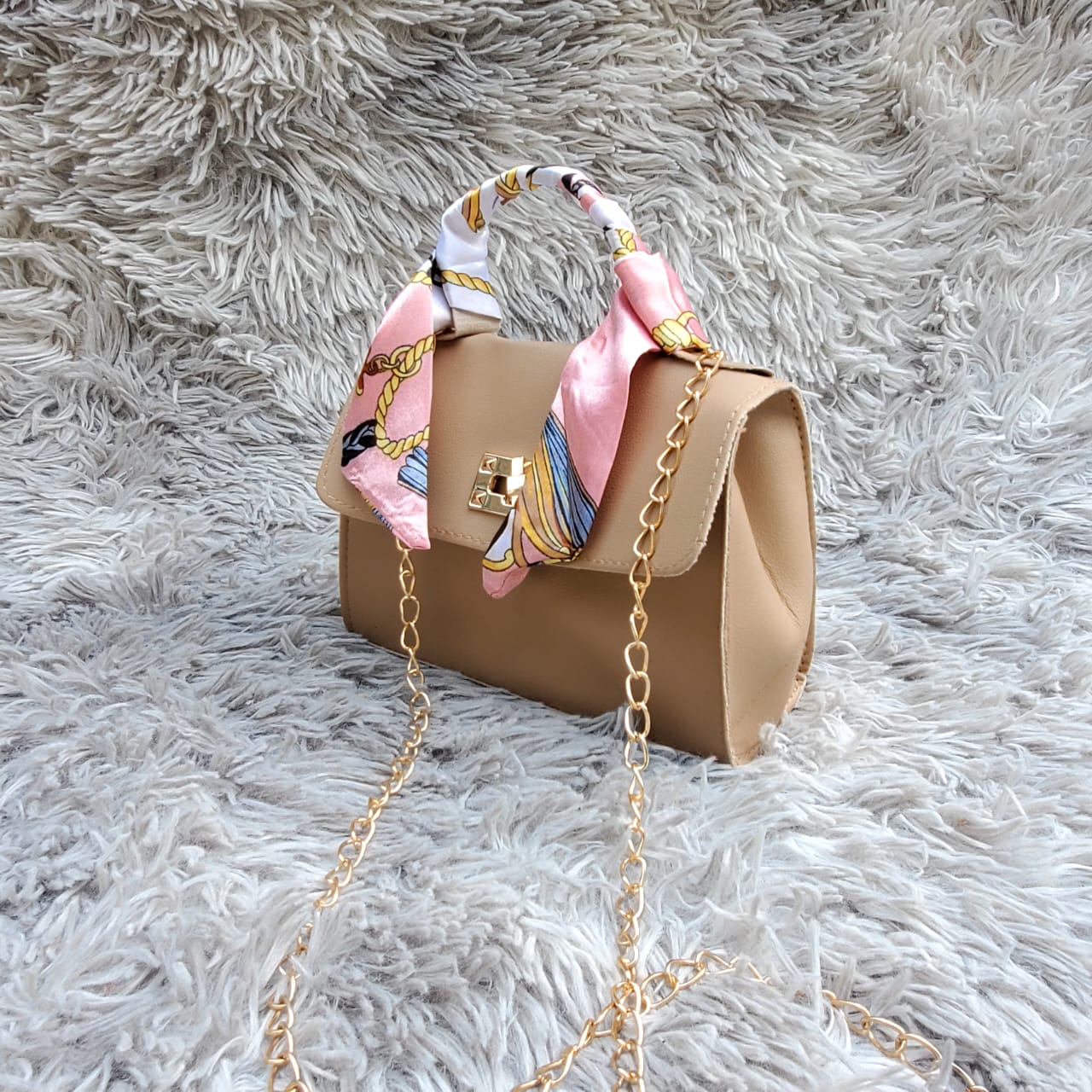 Beige handbag