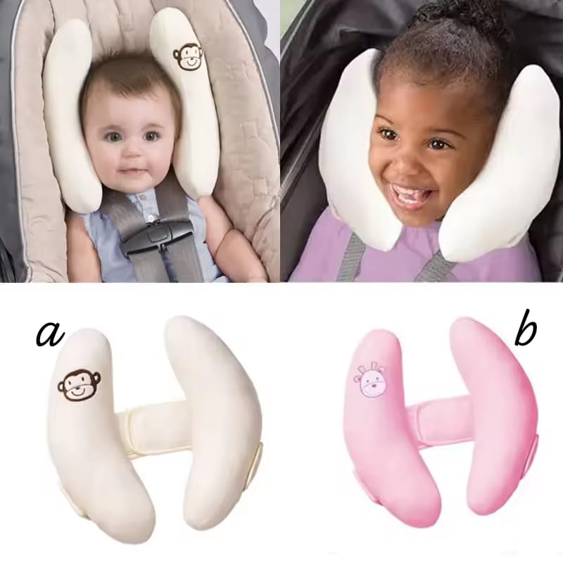 Collage of a baby or child using a car sit