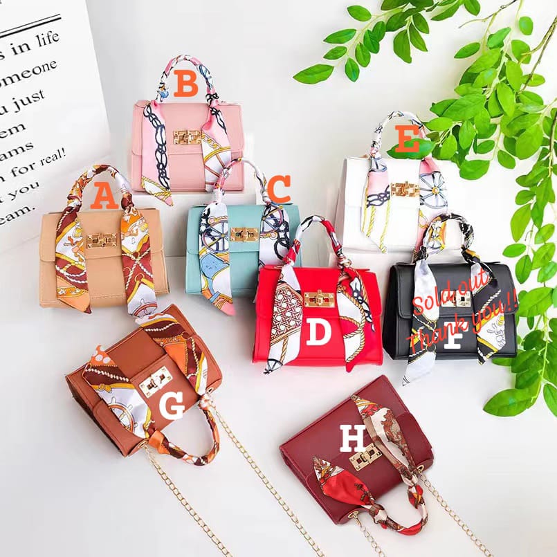 Collection of colourful bags