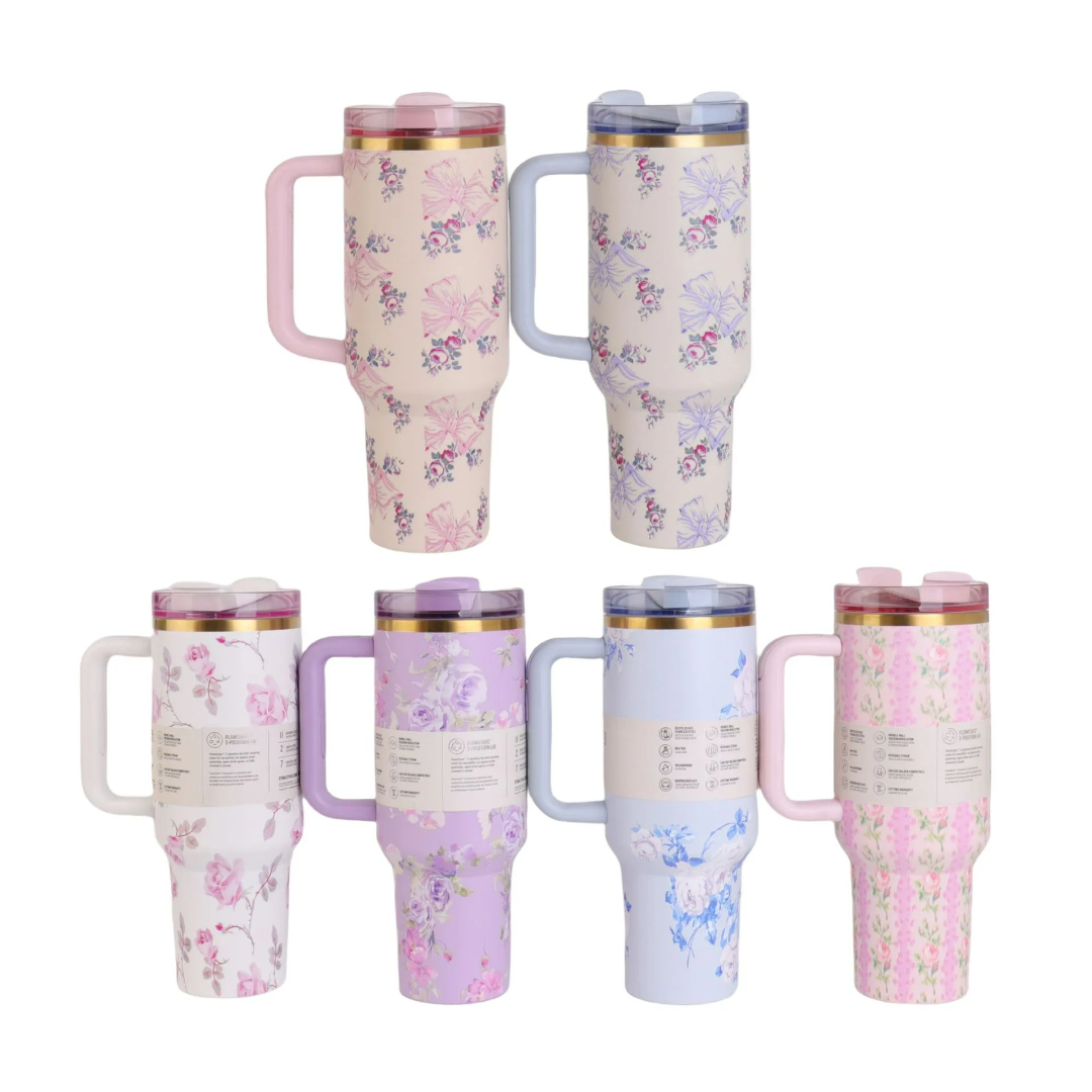 Floral Stanley mug 
