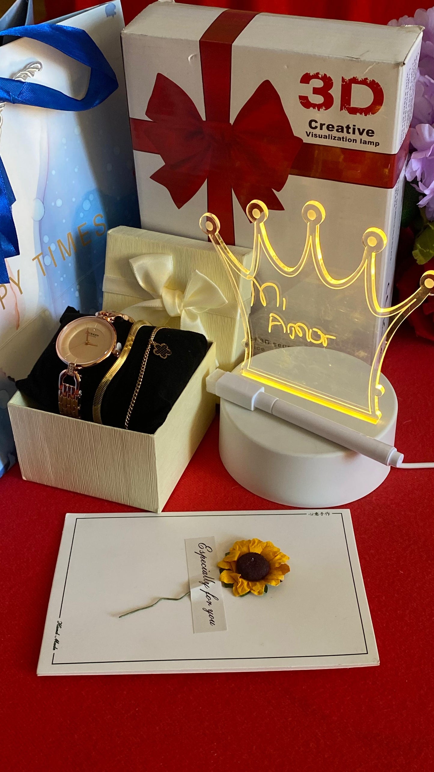 Gift box with accessories 
