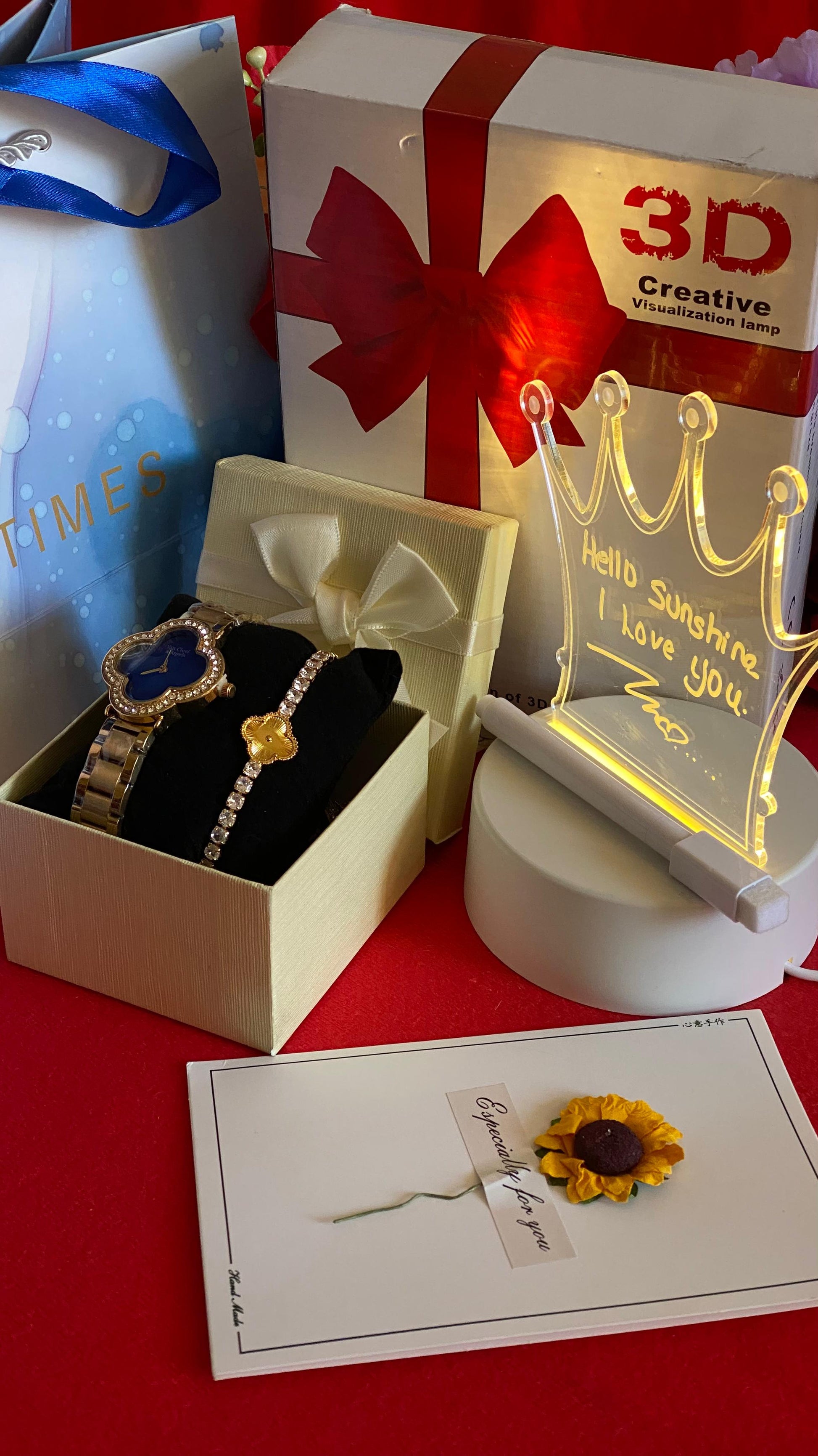 Jewelry set with heart-shaped pendant 