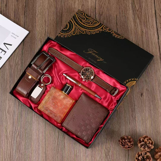 Leather watch set