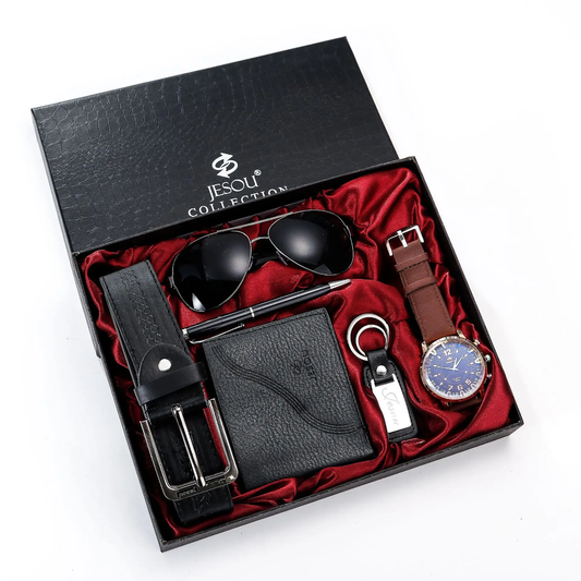 6 in 1 -Hot Fashion Jesou Men's Gift Set Exquisite Packaged