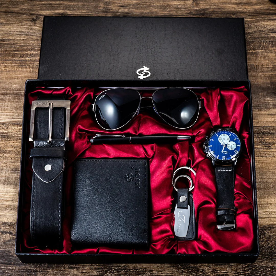 6 in 1 -Hot Fashion Jesou Men's Gift Set Exquisite Packaged