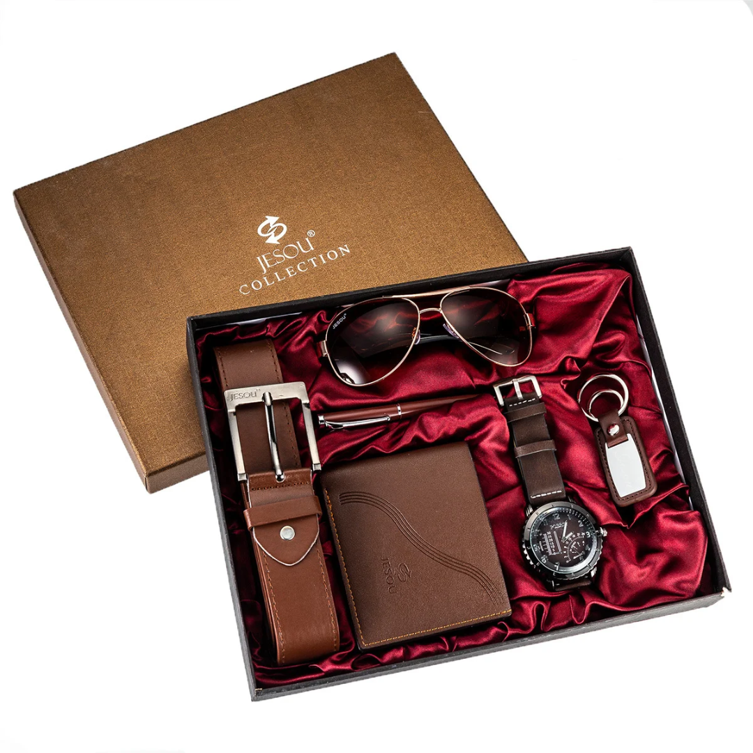 6 in 1 -Hot Fashion Jesou Men's Gift Set Exquisite Packaged