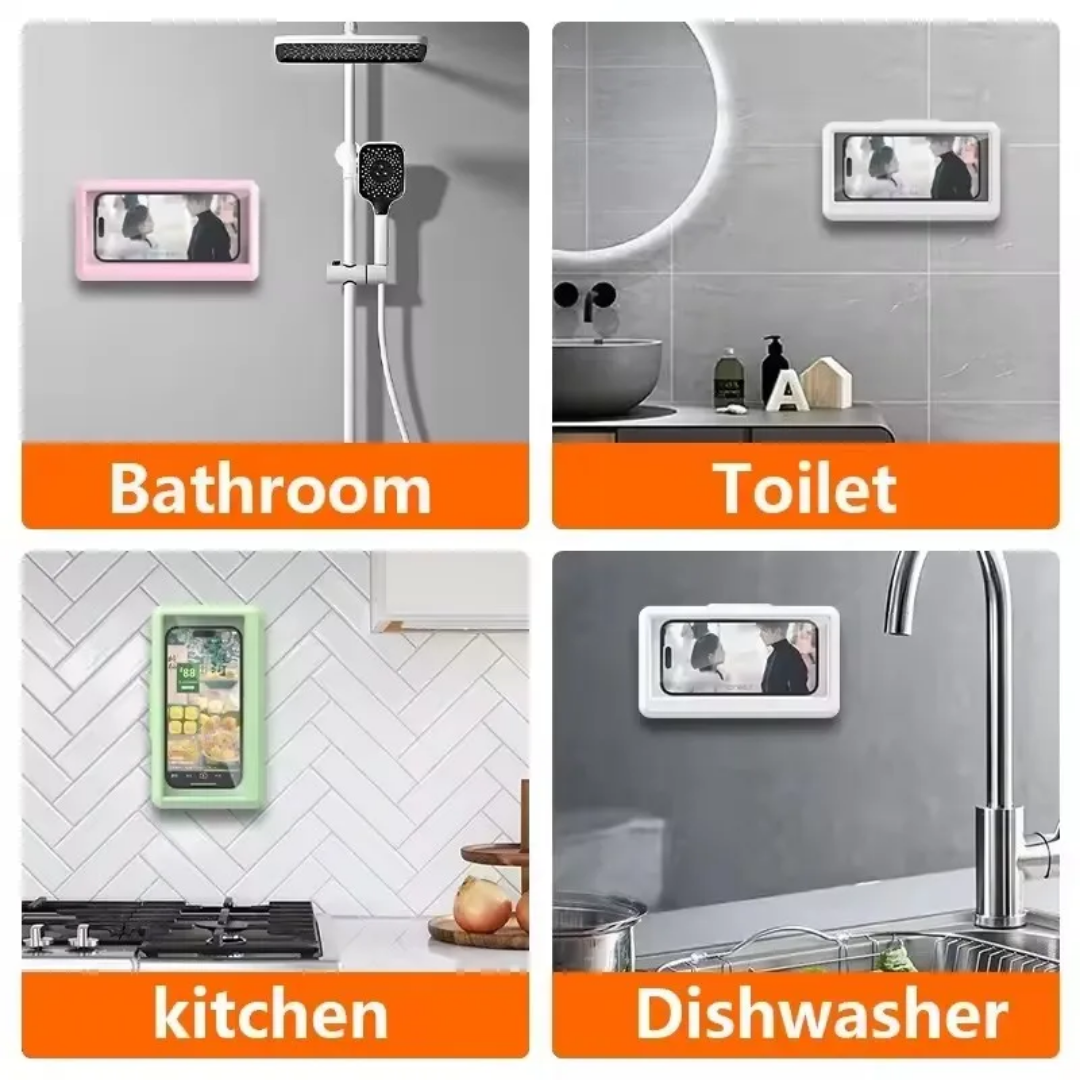 Waterproof Bathroom Wall Mounted mobile Phone Box